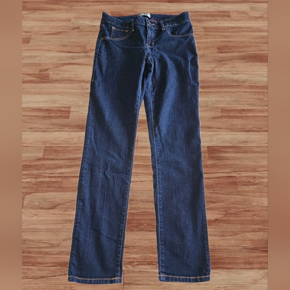 17/21 JEANS Size 8 Dark Wash Straight Leg Jeans
